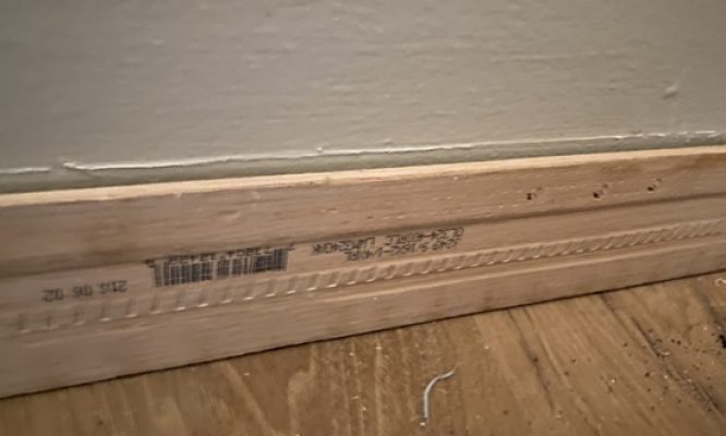 baseboard backwards